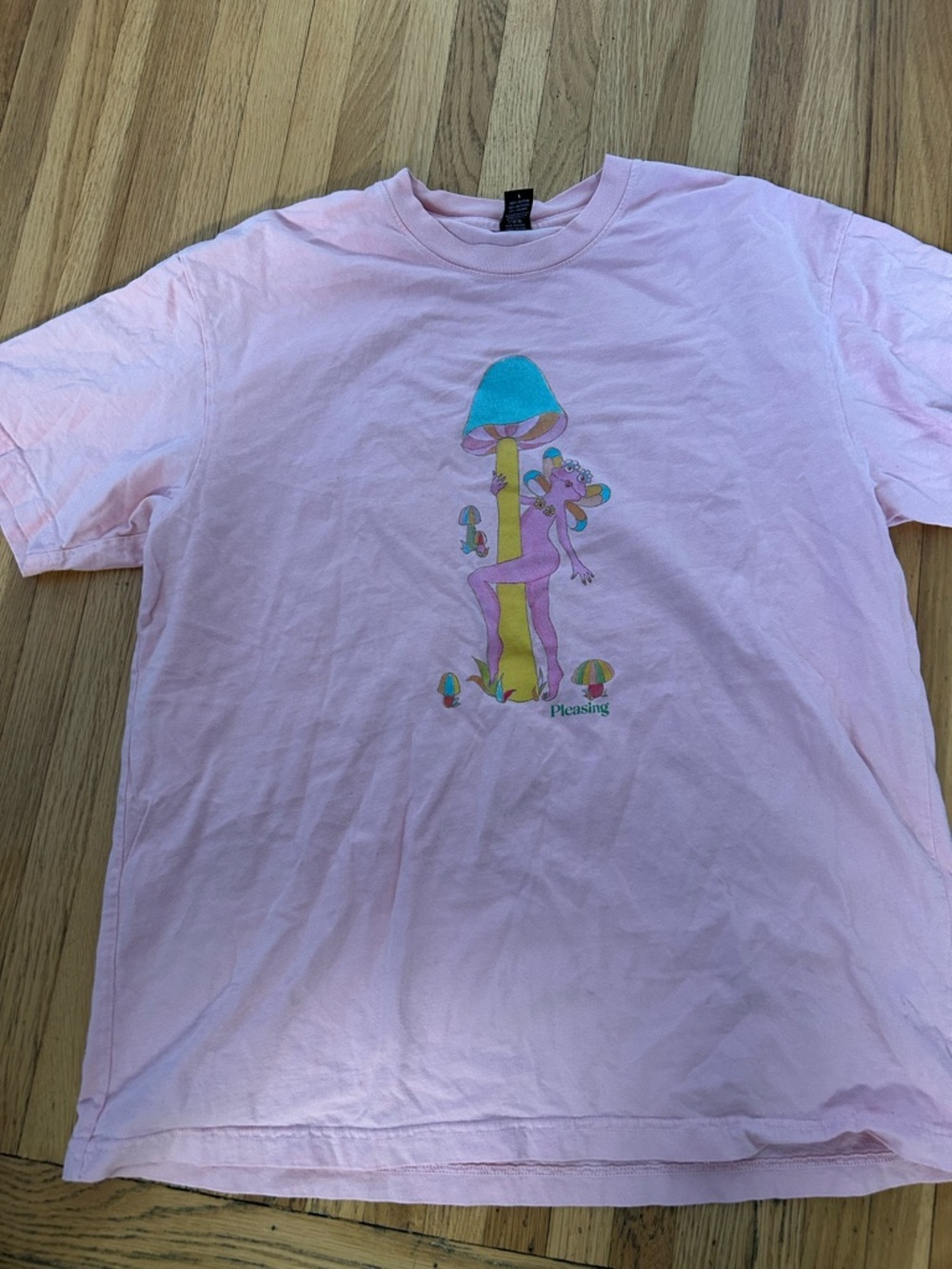 Harry Styles The Pleasing Shirt Blush Pink Love On Tour Popup Merch Coachella L